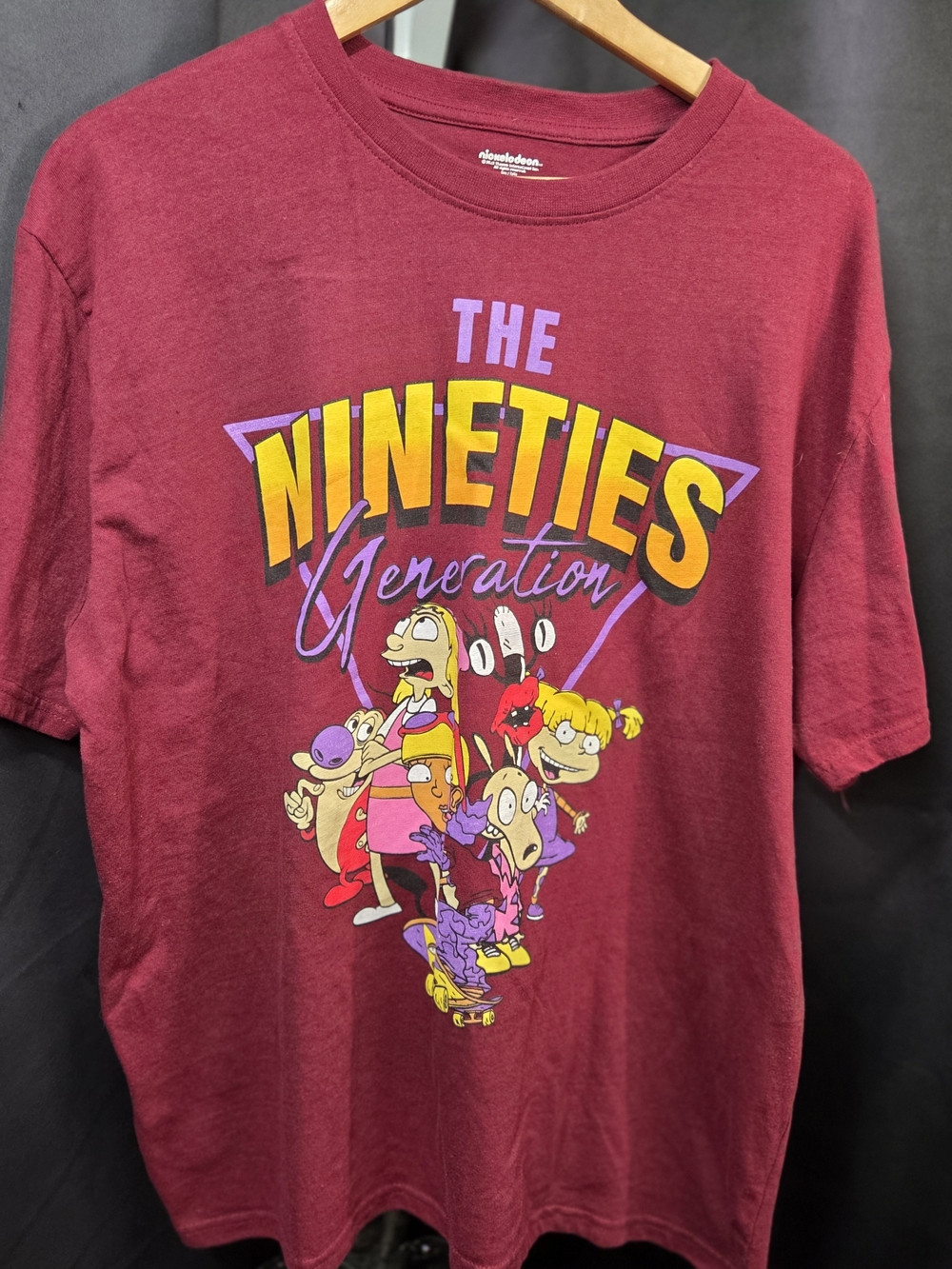 The Nineties Generation Maroon Nickelodeon T-shirt 1X